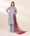 3 Piece - Printed Cotton Suit